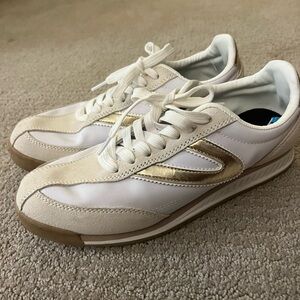 Tretorn White and Gold Women's Sneakers